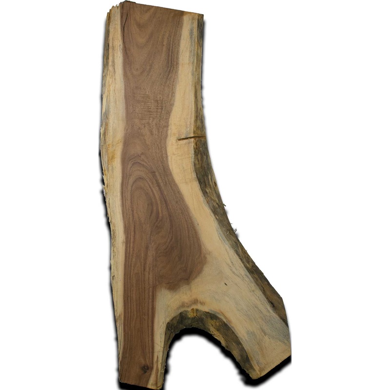Albizia Live Edge Wood Slab 2.5 In. x 16 In. x 48 In.