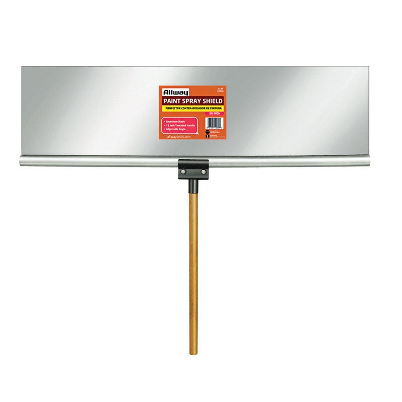 Allway Spray Shield 36 in. L x 9 in. W Aluminum