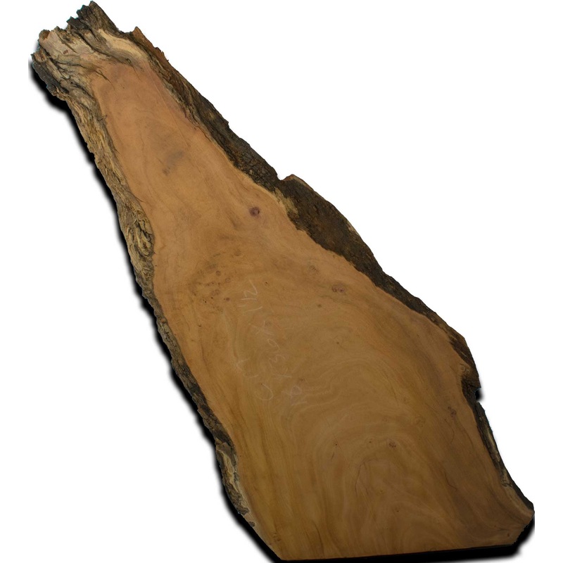 Cuban Mahogany Live Edge Wood Slab 1.5 In. x 18 In. x 36 In.