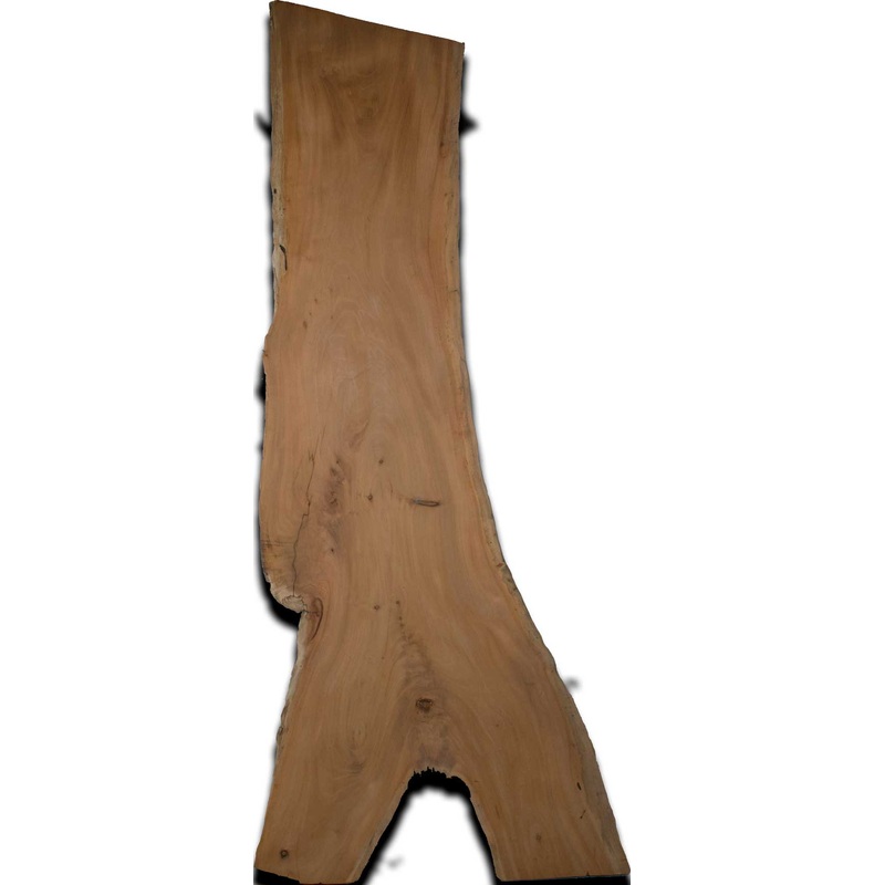 Cuban Mahogany Live Edge Wood Slab 2 In. x 18 In. x 63 In.