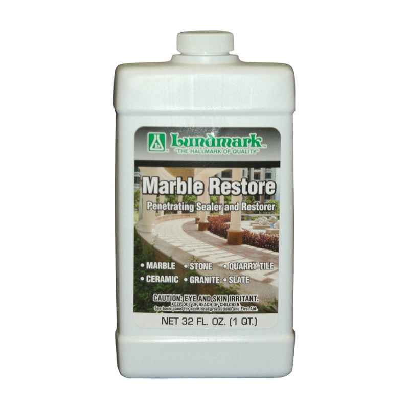 Lundmark Marble Restorer Seals and Restores Marble 32 oz. Use to Marble, Granite, Quarry, Ceramic, S