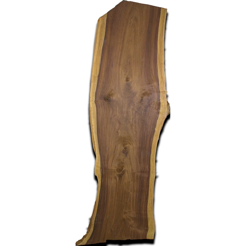 Rosewood Live Edge Wood Slab 1.5 In. x 17 In. x 60 In.