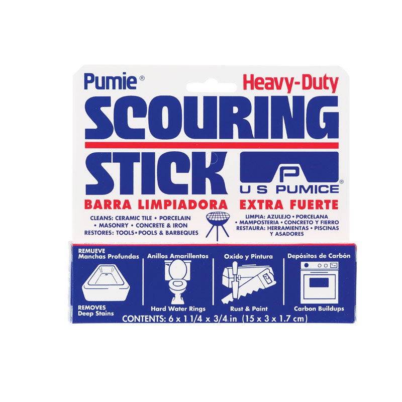US Pumice Pumie Scouring Stick 1-1/4 in. W x 6 in. L 1 pk