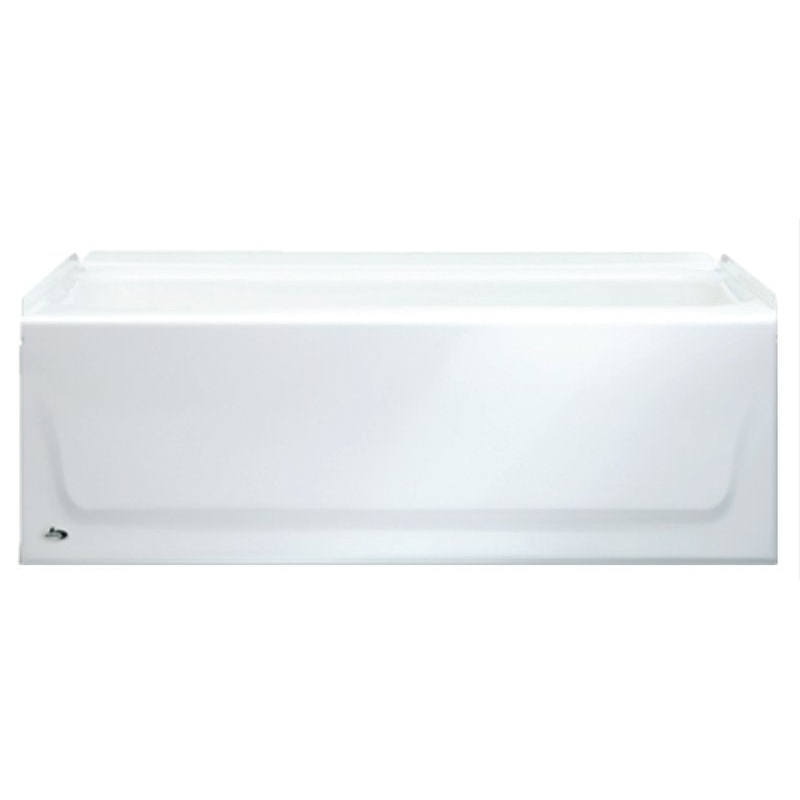 Bootz KONA 011-3303-00/2303 Series Bathtub, Left Drain Location, 34 gal Capacity, 54 in L, 30 in W, 15-1/4 in H, Steel