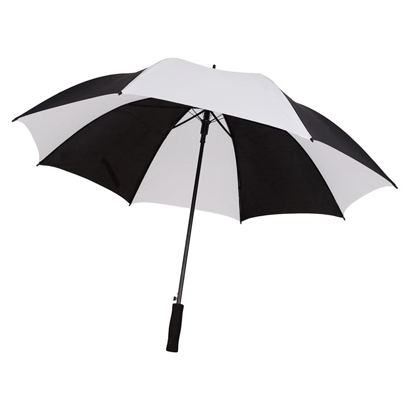 Diamondback UMB-10A Golf Umbrella, Round Canopy, Polyester Fabric, Black/White Fabric, 29 in OAH