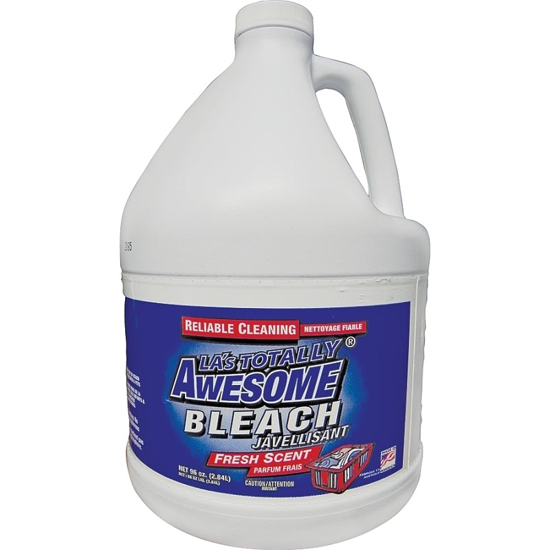 LA’s TOTALLY AWESOME 094 Bleach, 96 oz Bottle, Liquid, Fresh Floral, Pack of 6