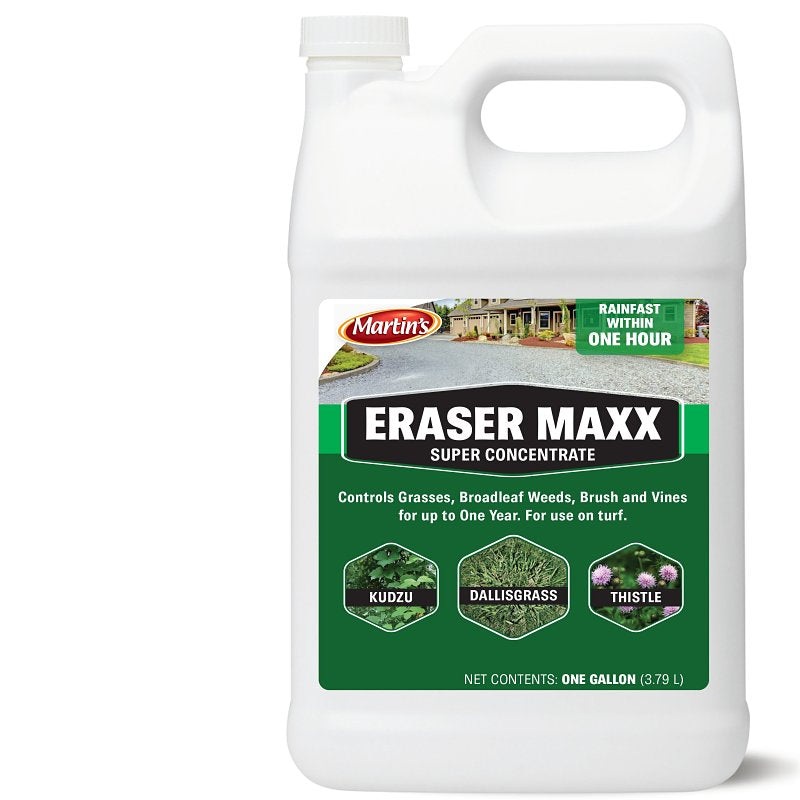 Martin’s ERASER MAX 82002489 Weed Killer, Liquid, Clear Yellow, 1 gal