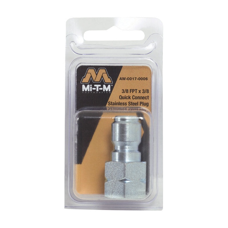 MI-T-M Pressure Washer Hose Plug 3/8 in. Quick Connect 3/8 in. x 3/8 in. CW3004, JP2700, WP2400