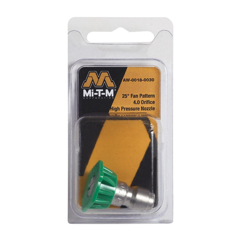 MI-T-M Quick Connect 4 mm 25, 25 deg. Pressure Washer Nozzle