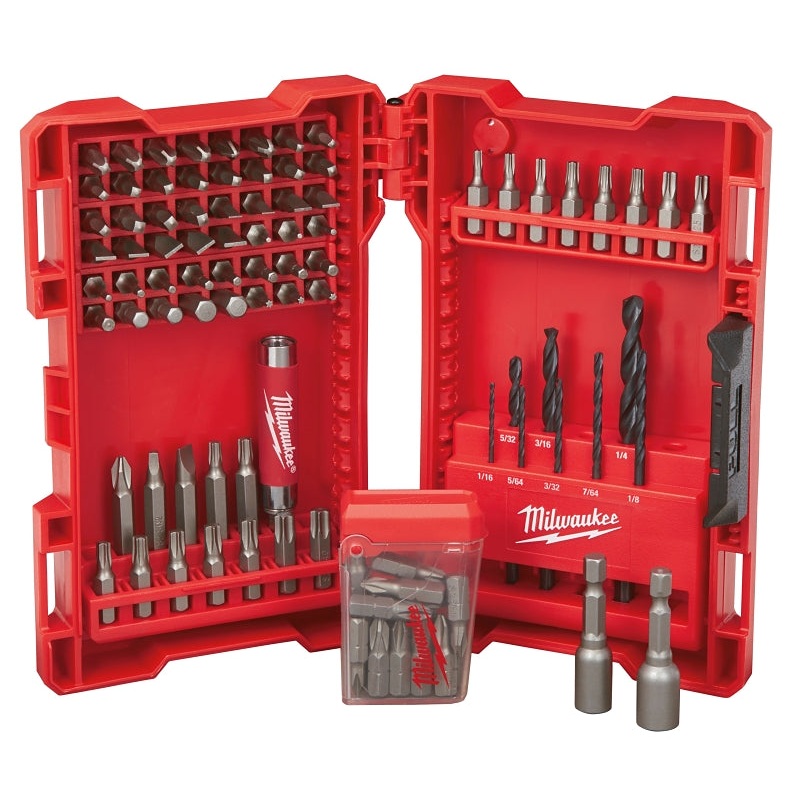 Milwaukee 48-89-1561 Drill/Drive Set, 95-Piece, Steel, Black Oxide
