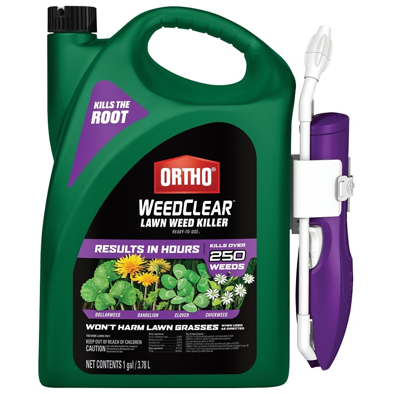 Ortho 0448805 Weed Killer, Liquid, Clear, Spray Application, 1 gal Bottle