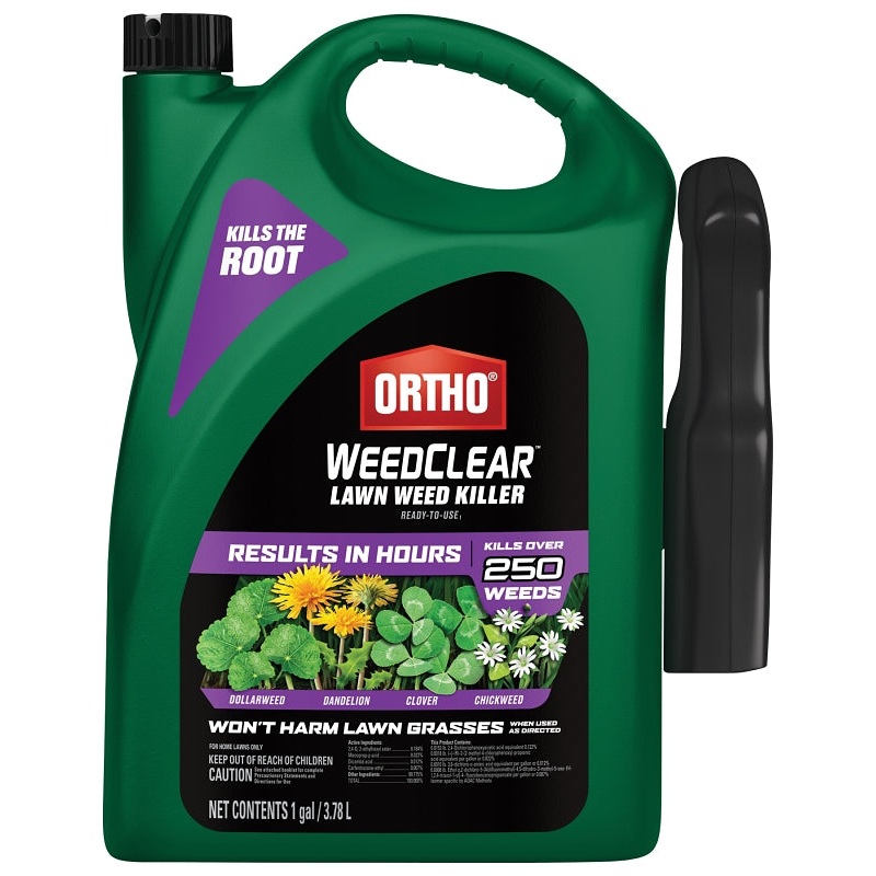 Ortho 0449305 Weed Killer, Clear, Spray Application, 1 gal Bottle, Liquid