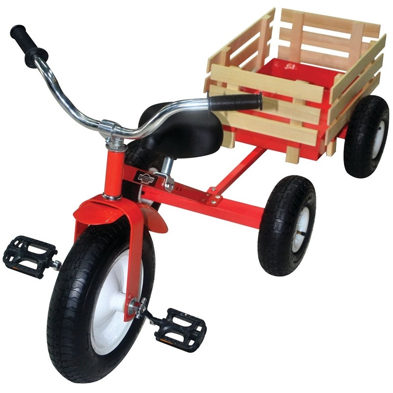 Speedway 53498 Retro Tricycle, 13 x 3 in Front Wheel, 10 x 3-1/2 in Rear Wheel, Classic Red