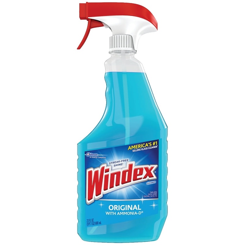 Windex 70195/70343 Glass Cleaner, 23 oz Bottle, Liquid, Floral, Blue