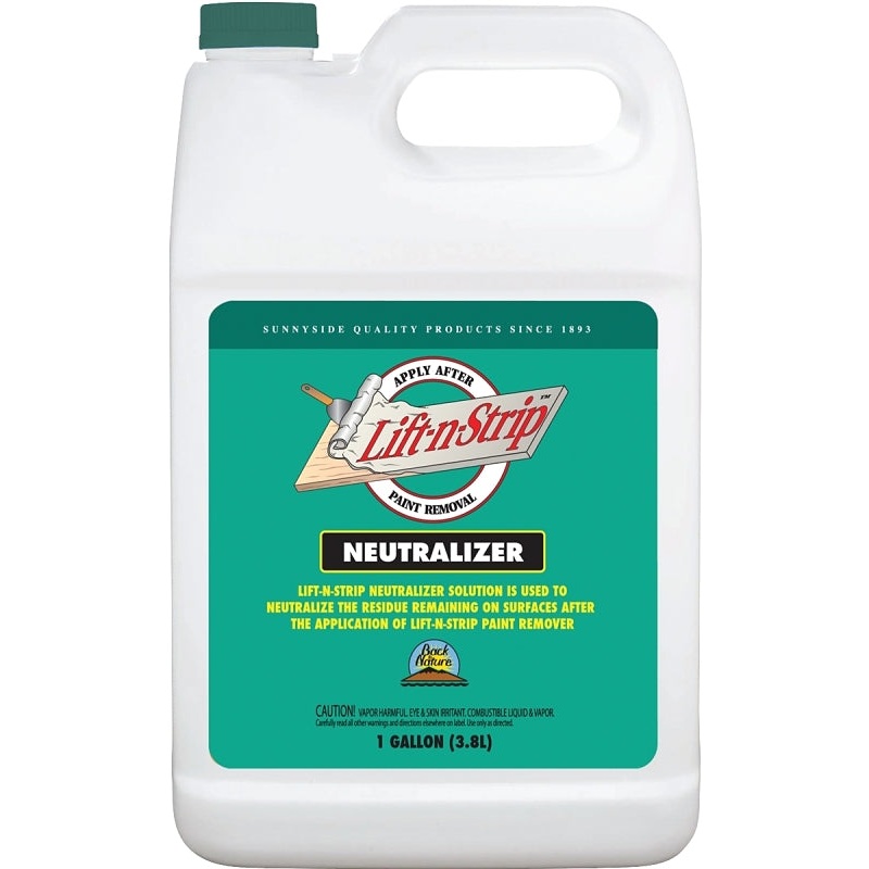 Back to Nature 675G1 Paint Removal Neutralizer, Liquid, Medium, Colorless, 1 gal, Can, Pack of 4