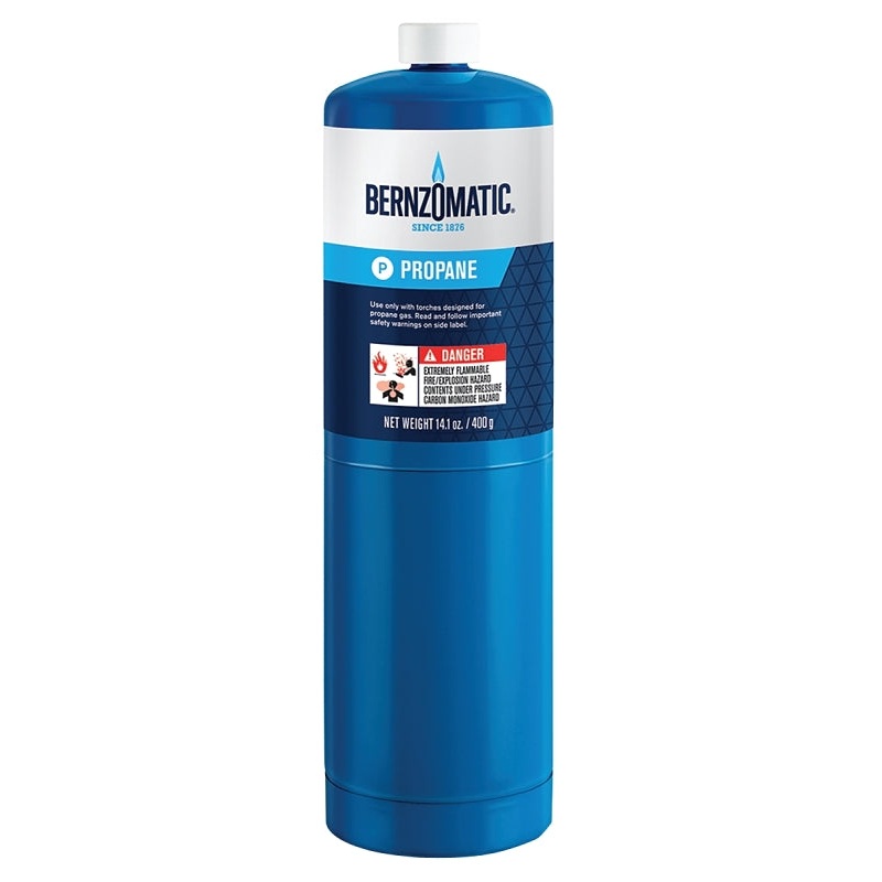BernzOmatic 304182 Series Hand Torch Cylinder, Propane, 14.1 oz, Liquid Form, Pack of 12