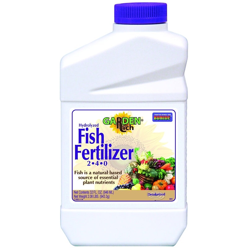 Bonide Garden Rich 081 Fertilizer, 1 qt, Liquid, 2-4-0 N-P-K Ratio