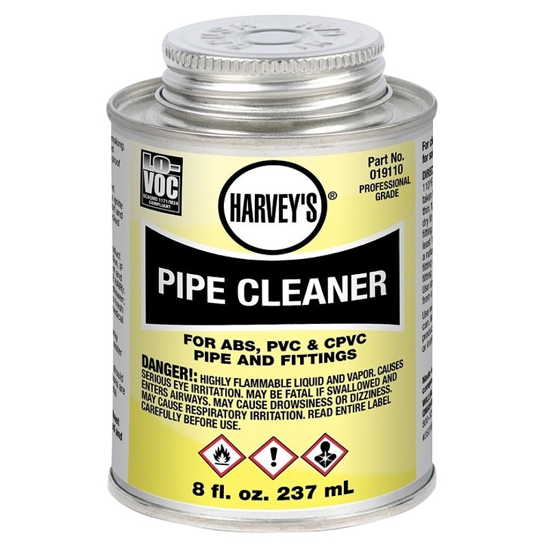 Harvey 019110-24 Pipe Cleaner, Liquid, Clear, 8 oz Can