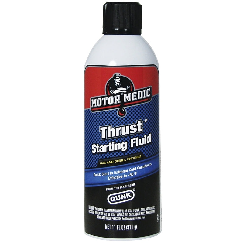 Motor Medic M3815 Starting Fluid, 11 oz, Aerosol Can