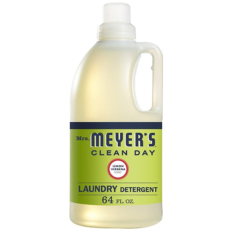 Mrs. Meyer’s Clean Day 14631 Laundry Detergent, 64 oz Bottle, Liquid, Lemon Verbena