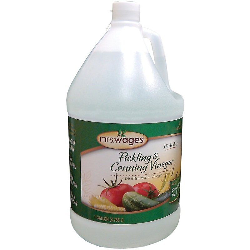 Mrs. Wages W654-B3425 Pickling and Canning Vinegar, Ingredients: Vinegar, 1 gal, Pack of 4