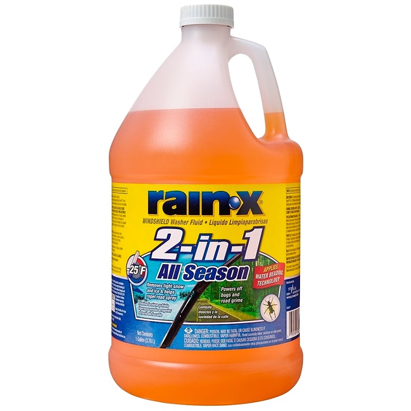 Rain-X 113645 Windshield Washer Fluid, 3.78 L, Orange, Pack of 6