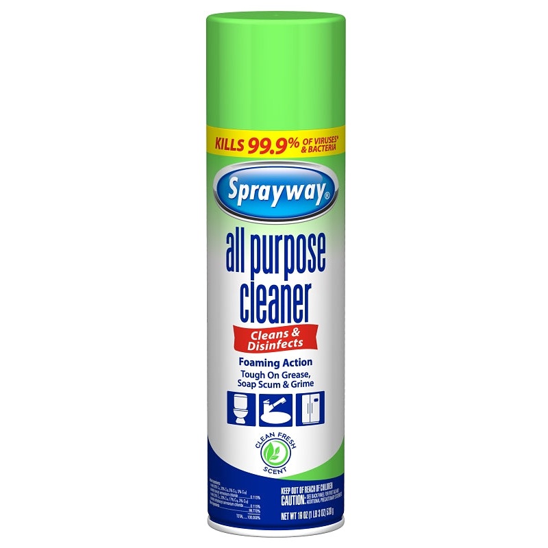 Sprayway SW5002R All-Purpose Cleaner, 19 oz Aerosol Can, Gas