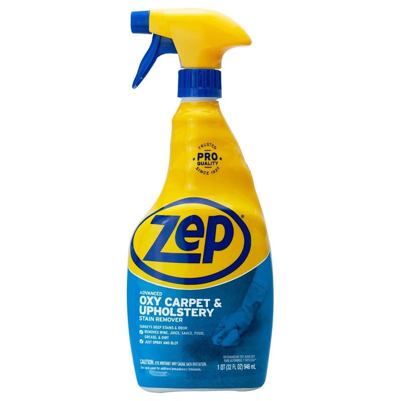 Zep ZUOXSR32 Stain Remover, 1 qt Bottle, Liquid, Slight Pleasant, Clear