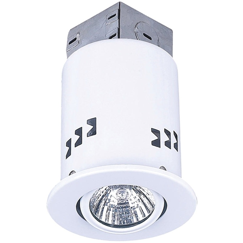 Canarm RN3DC1WH Recessed Light, 3-5/8 in W x 5-7/8 in H Dimensions, 3000 K Color Temp, 50 W, 1-Lamp, White, Pack of 6
