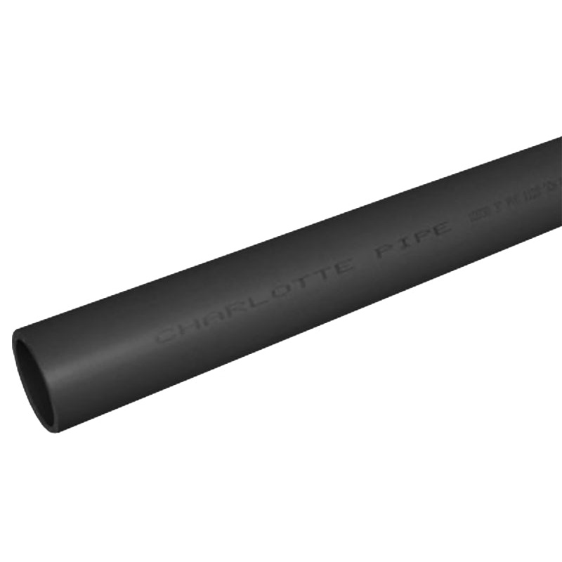 Charlotte Pipe PVC 10015 0600 Pipe, 1-1/2 in, 20 ft L, SCH 80 Schedule, PVC, Gray
