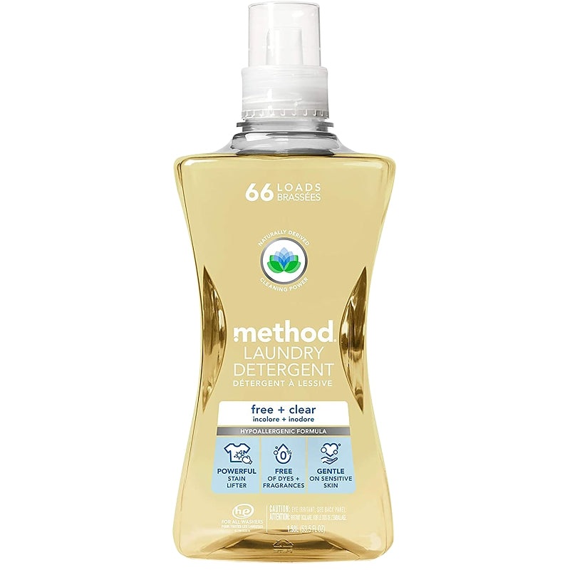 method 1126 Laundry Detergent, 53.5 oz Bottle, Liquid, Pleasant