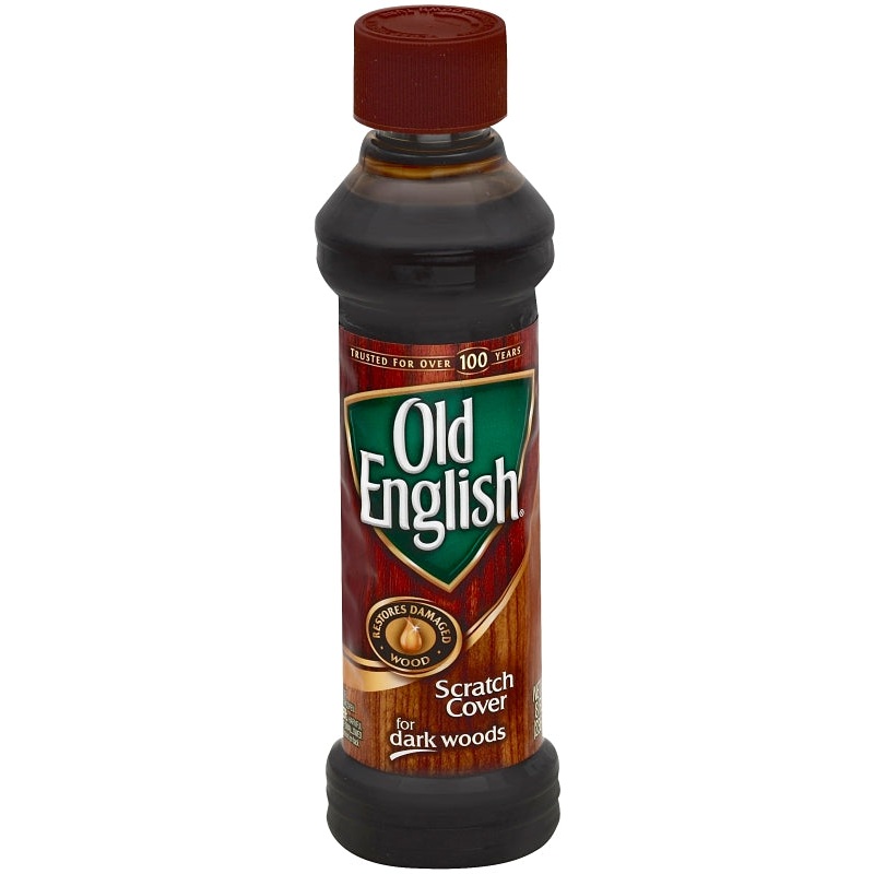 Old English 6233875144 Scratch Cover, 8 oz, Brown, Liquid, Citrus