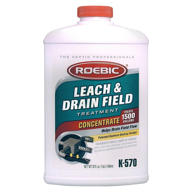 Roebic K-570 Leach and Drain Field Opener, Liquid, Clear, 1 qt, Pack of 4