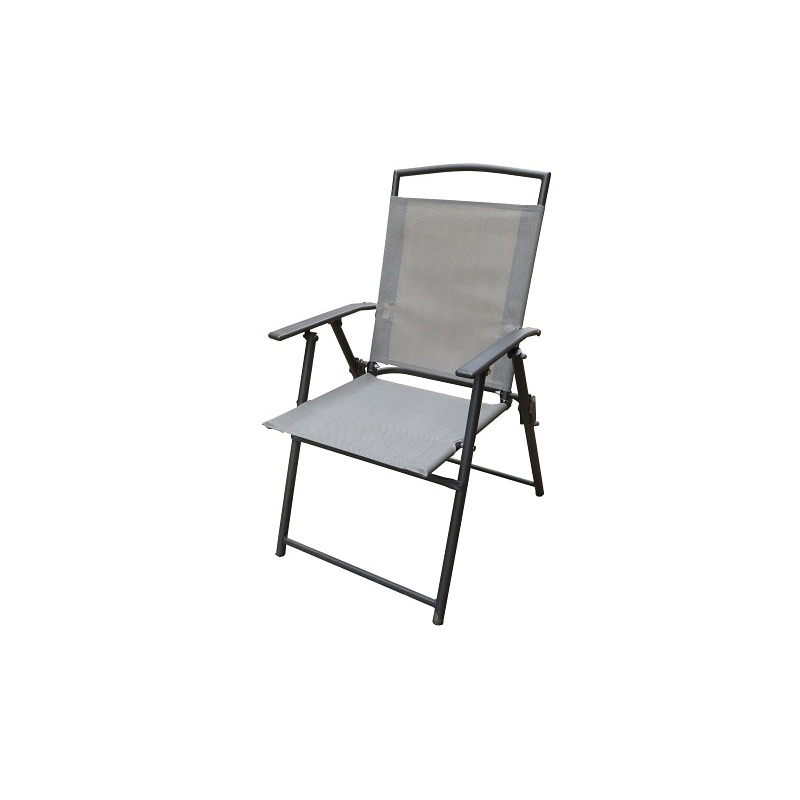 Seasonal Trends 50606 Arm Chair, 25.29 in W, 25 in D, 35.43 in H, Polyester, Grey, Powder Coated Frame, Pack of 2
