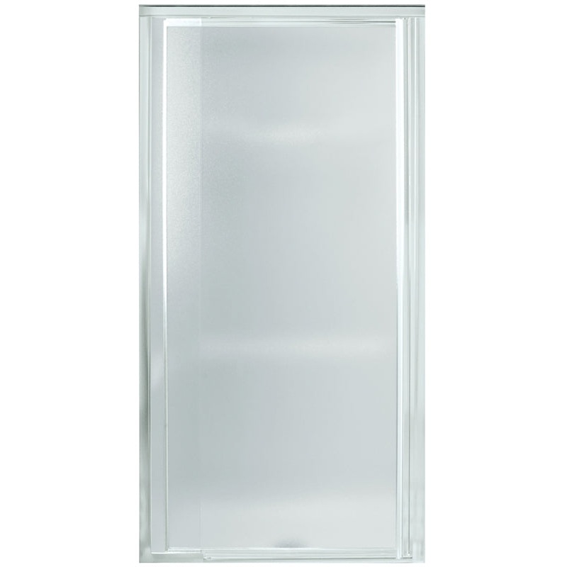 Sterling 1500D-27S Shower Door, 24 to 27-1/2 in W, 65-1/2 in H, Tempered Glass, Textured Glass, Framed Frame