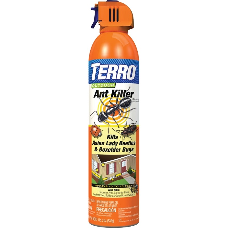 Terro T1700-6 Outdoor Ant Killer, Liquid, Spray Application, 19 oz, Aerosol Can, Pack of 6