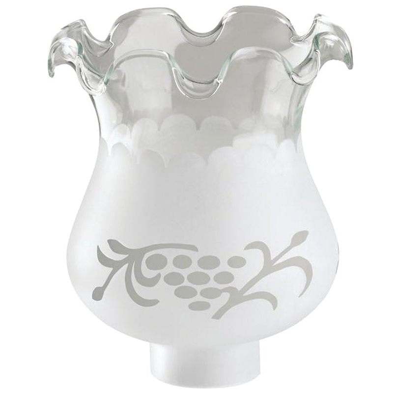 Westinghouse 8110000 Light Shade, Empire, Hourglass, Glass, Clear, Pack of 6