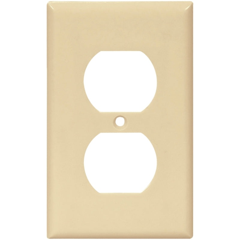 Arrow Hart 2000 Series 2132V-BOX Wallplate, 4-1/2 in L, 2-3/4 in W, 1-Gang, Thermoset, Ivory, High-Gloss, Pack of 25