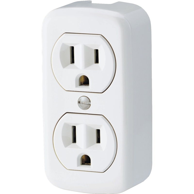 Arrow Hart 78W-BOX1 Duplex Receptacle, 2 -Pole, 15 A, 125 V, NEMA: 5-15R, White