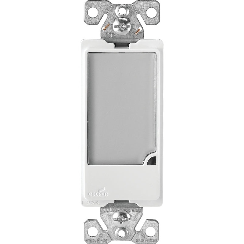 Eaton Cooper Wiring Patrol Series 7737W-K Night Light, 120 V, 1 W, 3-Lamp, LED Lamp, White Light, 140 Lumens