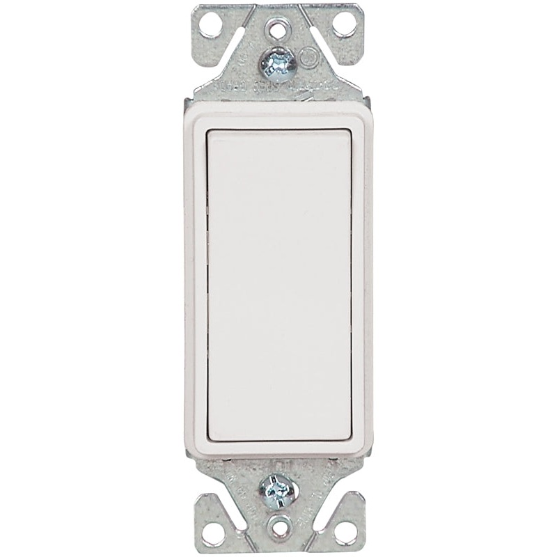Eaton Wiring Devices 7500 Series 7503W-C Rocker Switch, 15 A, 120/277 V, 3-Way, White, Pack of 10