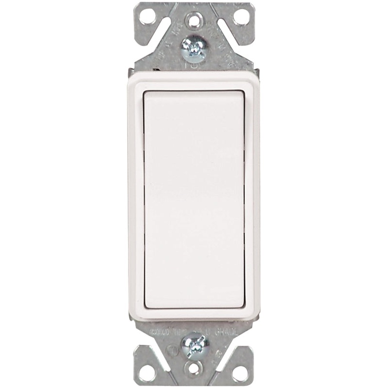 Eaton Wiring Devices 7500 Series 7511W-SP-C Rocker Switch, 15 A, 120/277 V, SPST, -20 to 60 deg C