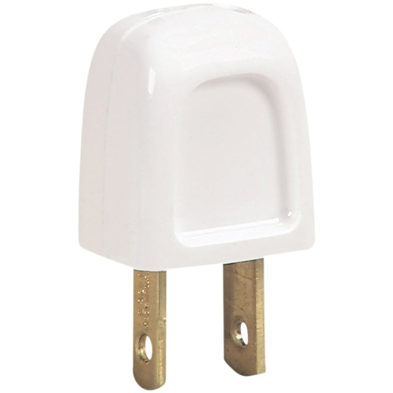 Eaton Wiring Devices BP26016WSP-C Electrical Plug, 10 A, 125 V, NEMA: NEMA 1-15, White, Pack of 10