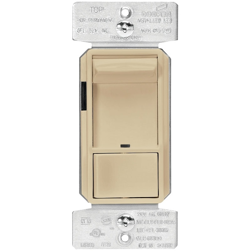 Eaton Wiring Devices SAL06P2-V-K-L Slide Dimmer, 120 V, Ivory