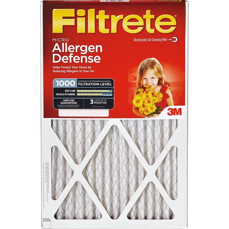 Filtrete 9813DC-6 Air Filter, 30 in L, 24 in W, 11 MERV, Cardboard Frame, Pack of 6