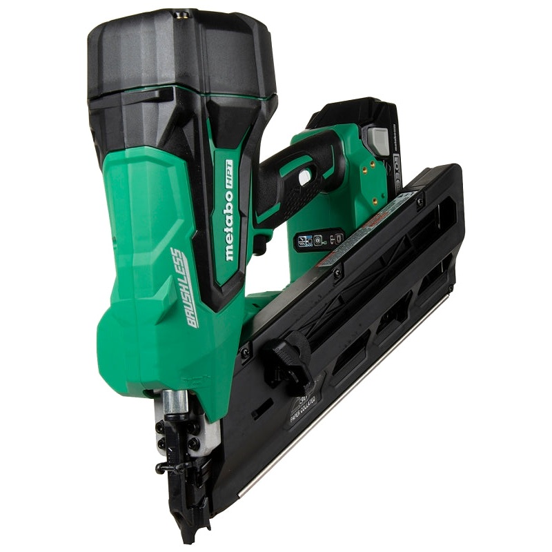 Metabo HPT NR1890DCSM Framing Nailer, Battery Included, 18 V, 3 Ah, 47 Magazine, 30 deg Collation, Paper Strip Collation