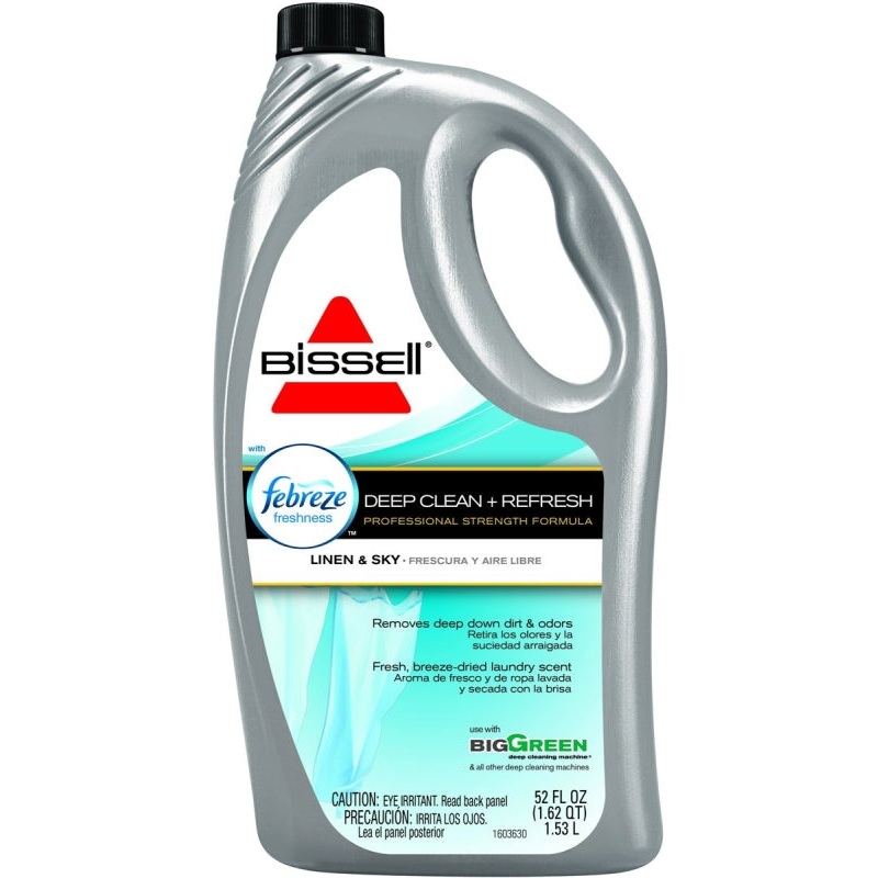 Bissell 22763 Carpet Cleaner, 52 oz Bottle, Pale Yellow, Characteristic, Pack of 6