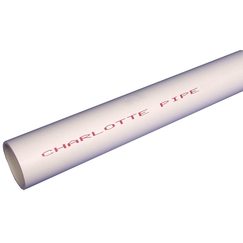 Charlotte Pipe PVC 04005B 0800 Pipe, 1/2 in, 20 ft L, SCH 40 Schedule, PVC
