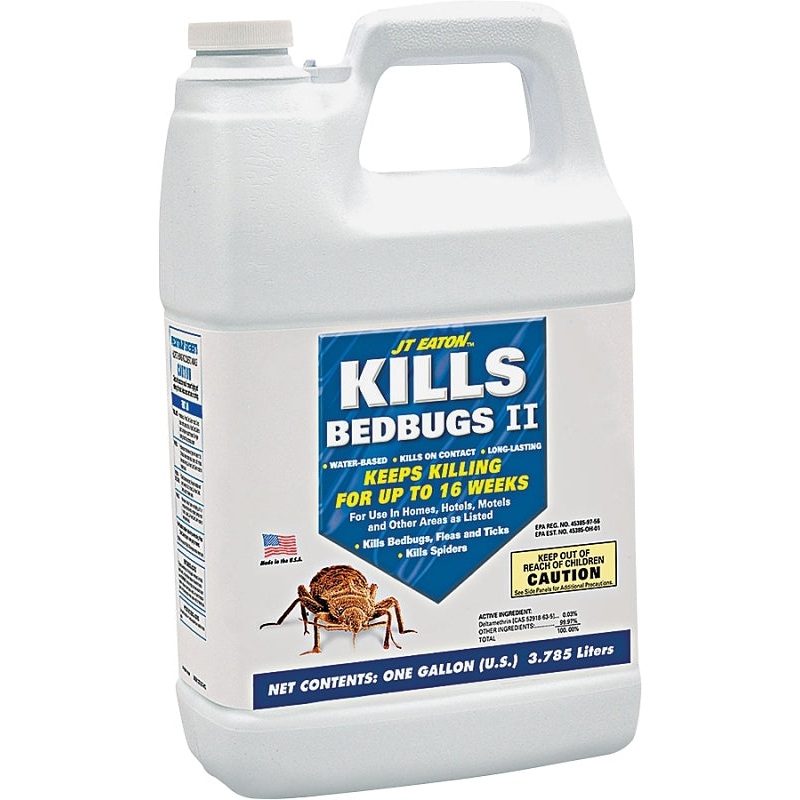J.T. Eaton 207-W1G Bed Bug Insecticide, Liquid, Spray Application, 1 gal, Pack of 4