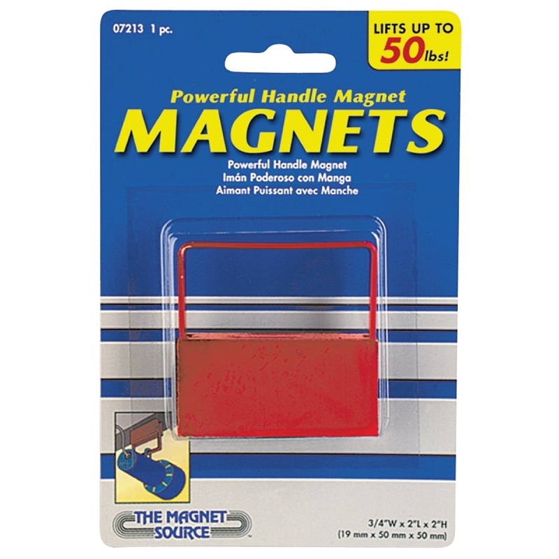 Magnet Source 07213 Standard Handle Magnet, 50 lb Pull Force, Steel